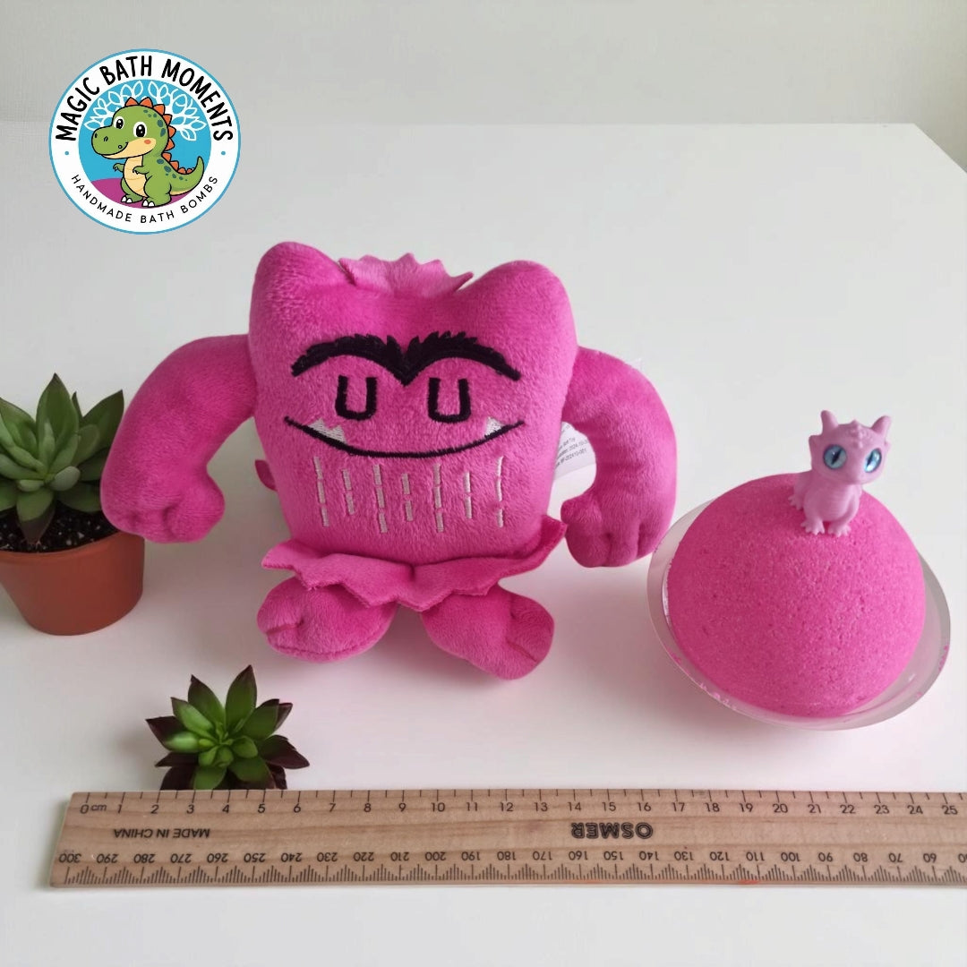 Love Color Monster Bath Bomb – Emotional Learning & Bath Play with Surprise Dragon Toy