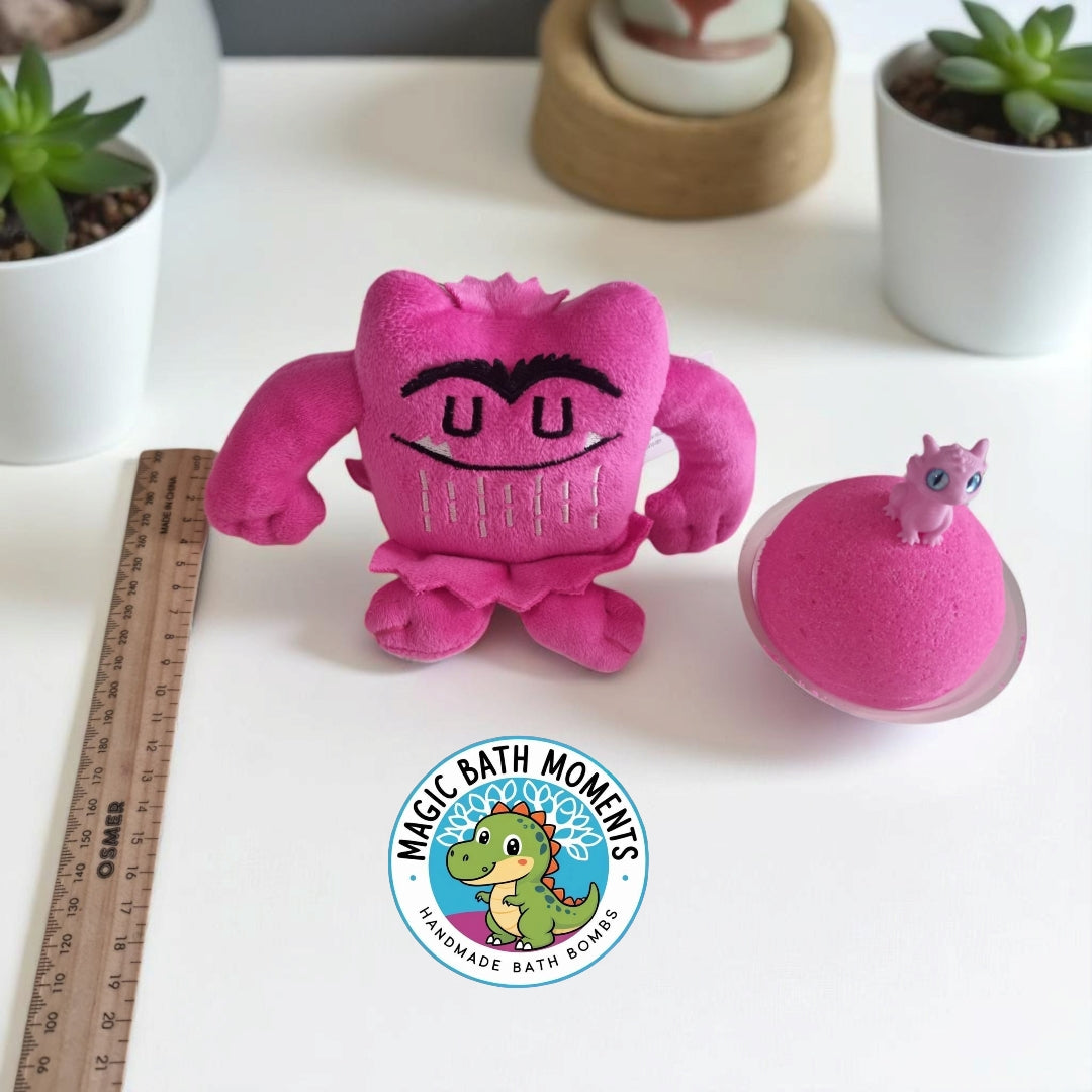 Love Color Monster Bath Bomb – Emotional Learning & Bath Play with Surprise Dragon Toy