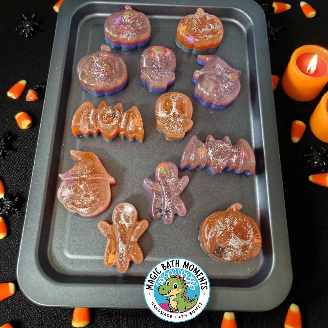 π Halloween Soap Collection β Handmade Goat Milk & Clear Soap with Charcoal Options