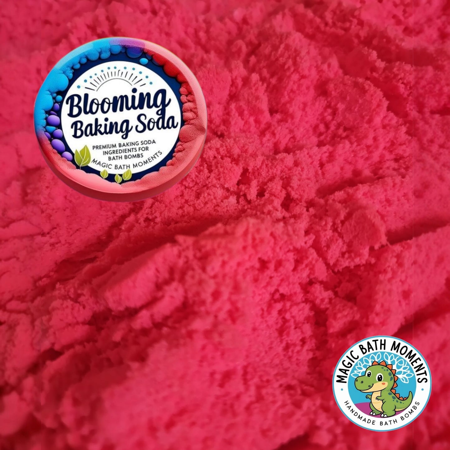 Pink Blooming Baking Soda – 1kg Pre-Coloured Bath Bomb Ingredient for DIY Fizz & Scoops