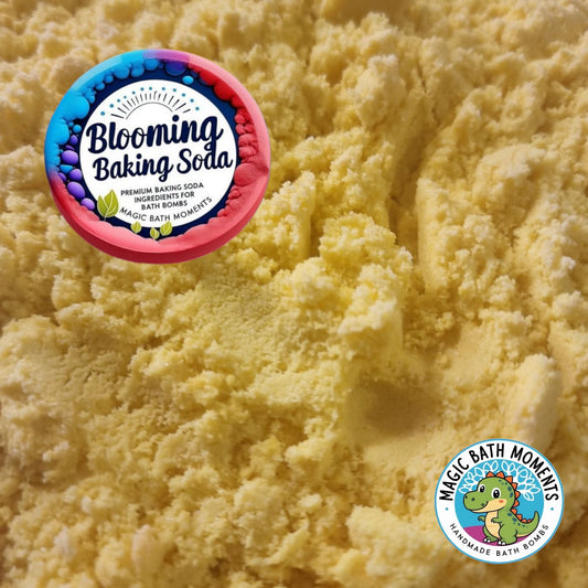 Yellow Blooming Baking Soda – 1kg Pre-Coloured Bath Bomb Ingredient for DIY Fizz & Scoops