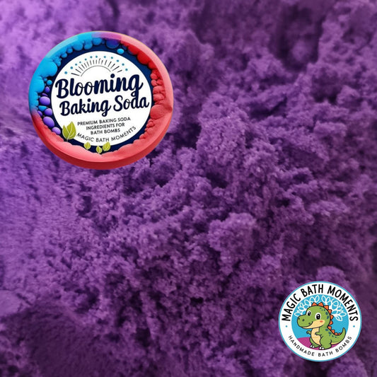 Purple Blooming Baking Soda – 1kg Pre-Coloured Bath Bomb Ingredient for DIY Fizz & Scoops