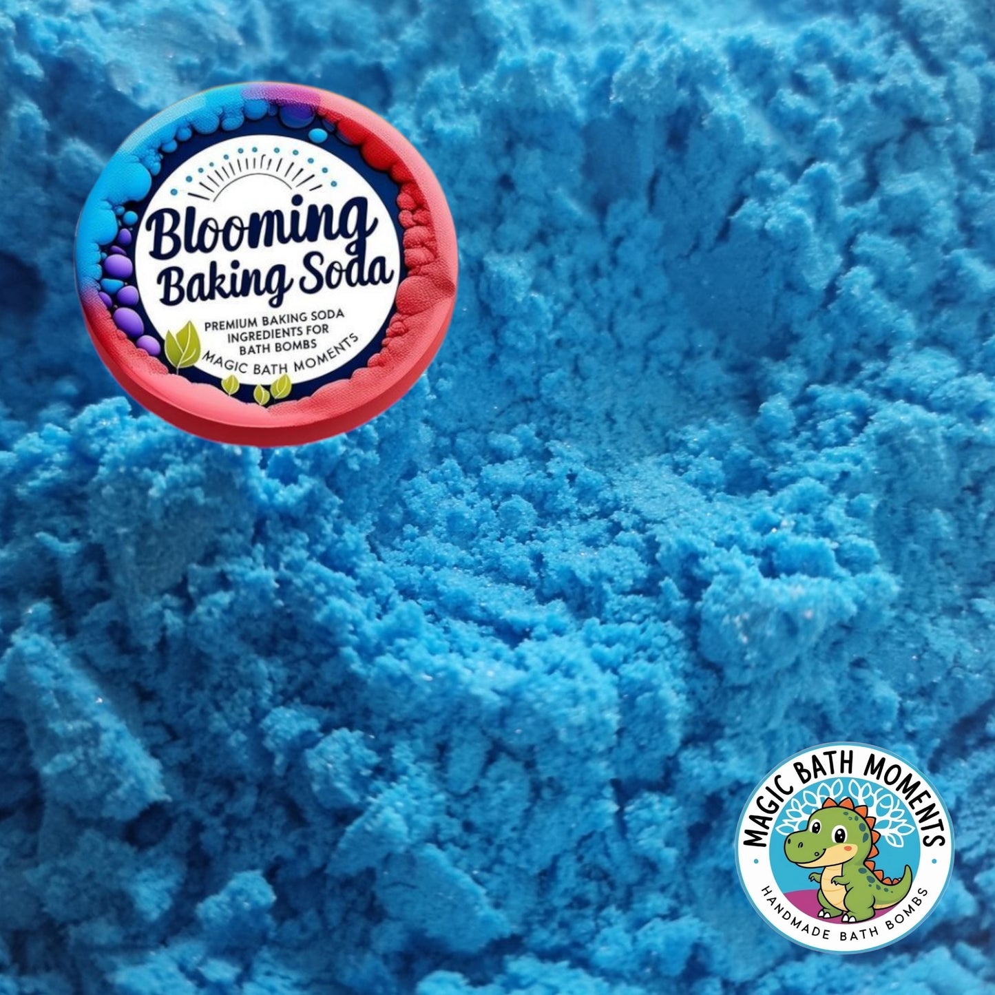 Blue Blooming Baking Soda – 1kg Pre-Coloured Bath Bomb Ingredient for DIY Fizz & Scoops