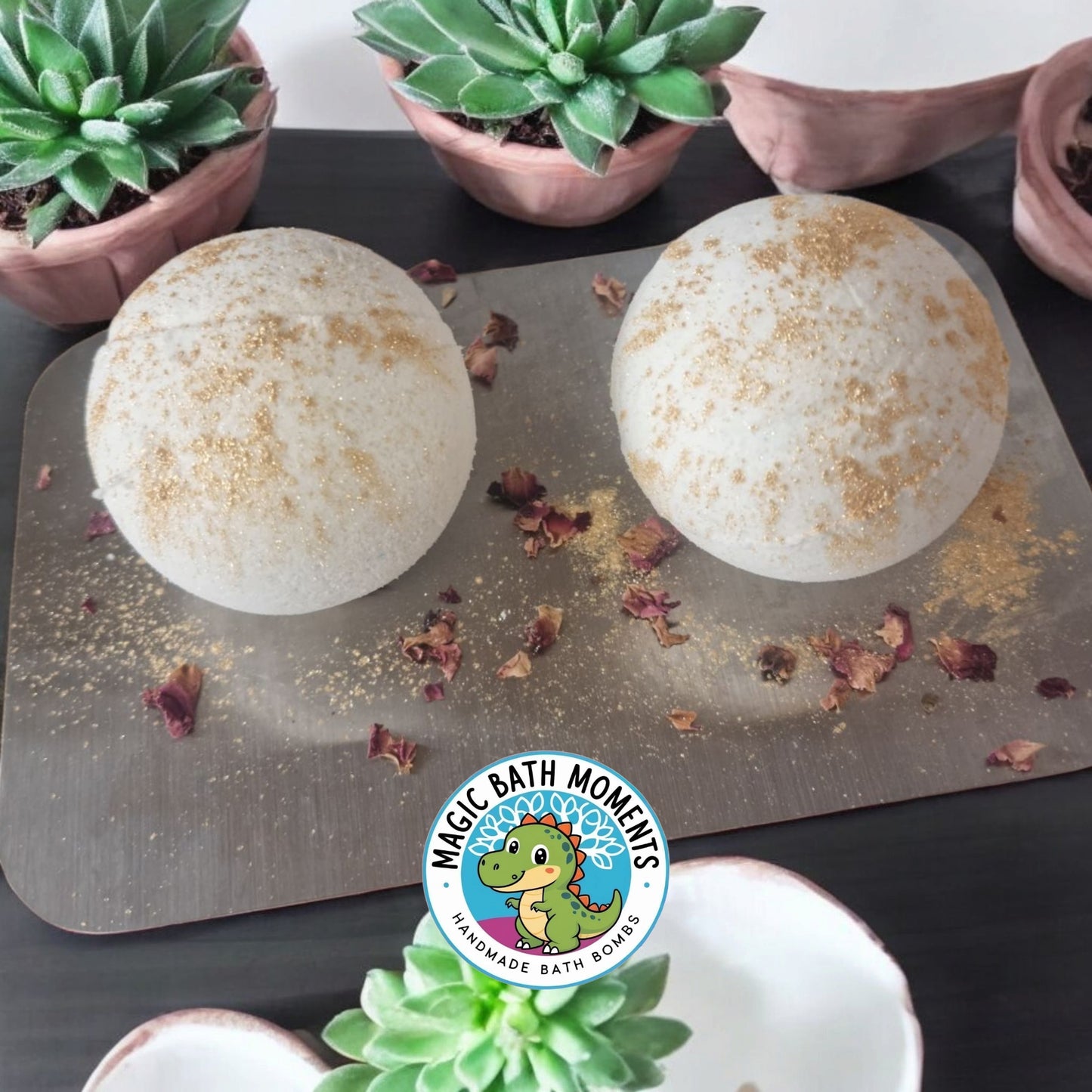 Amethyst Palm Stone Bath Bomb