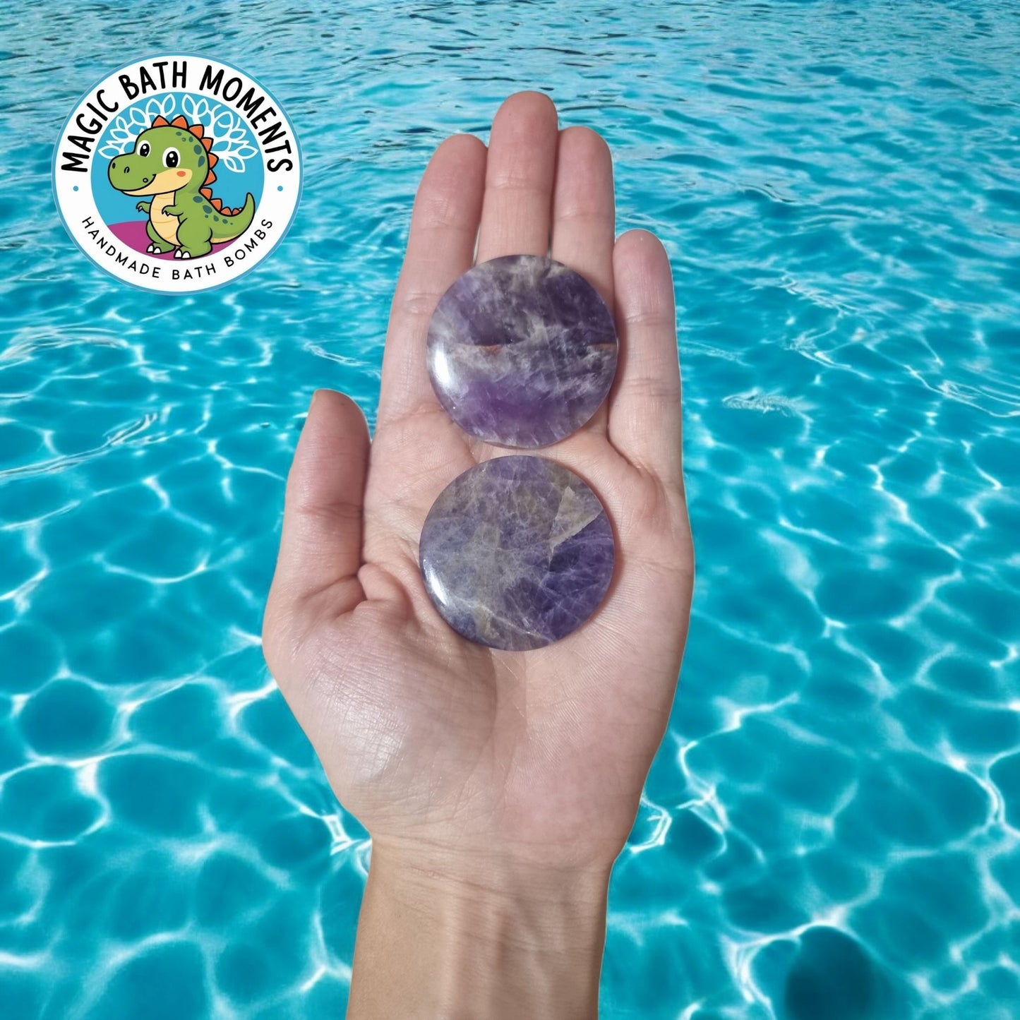 Amethyst Palm Stone Bath Bomb