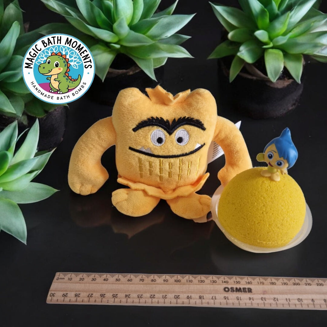 Yellow Joy Bath Bomb – Emotional Learning & Bath Play with Surprise Toy