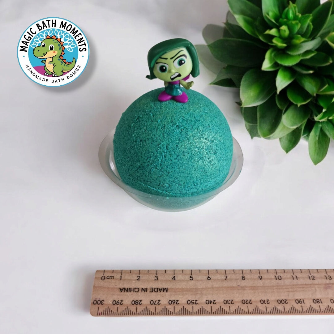 Green Disgust Bath Bomb – Emotional Learning & Bath Play with Surprise Toy