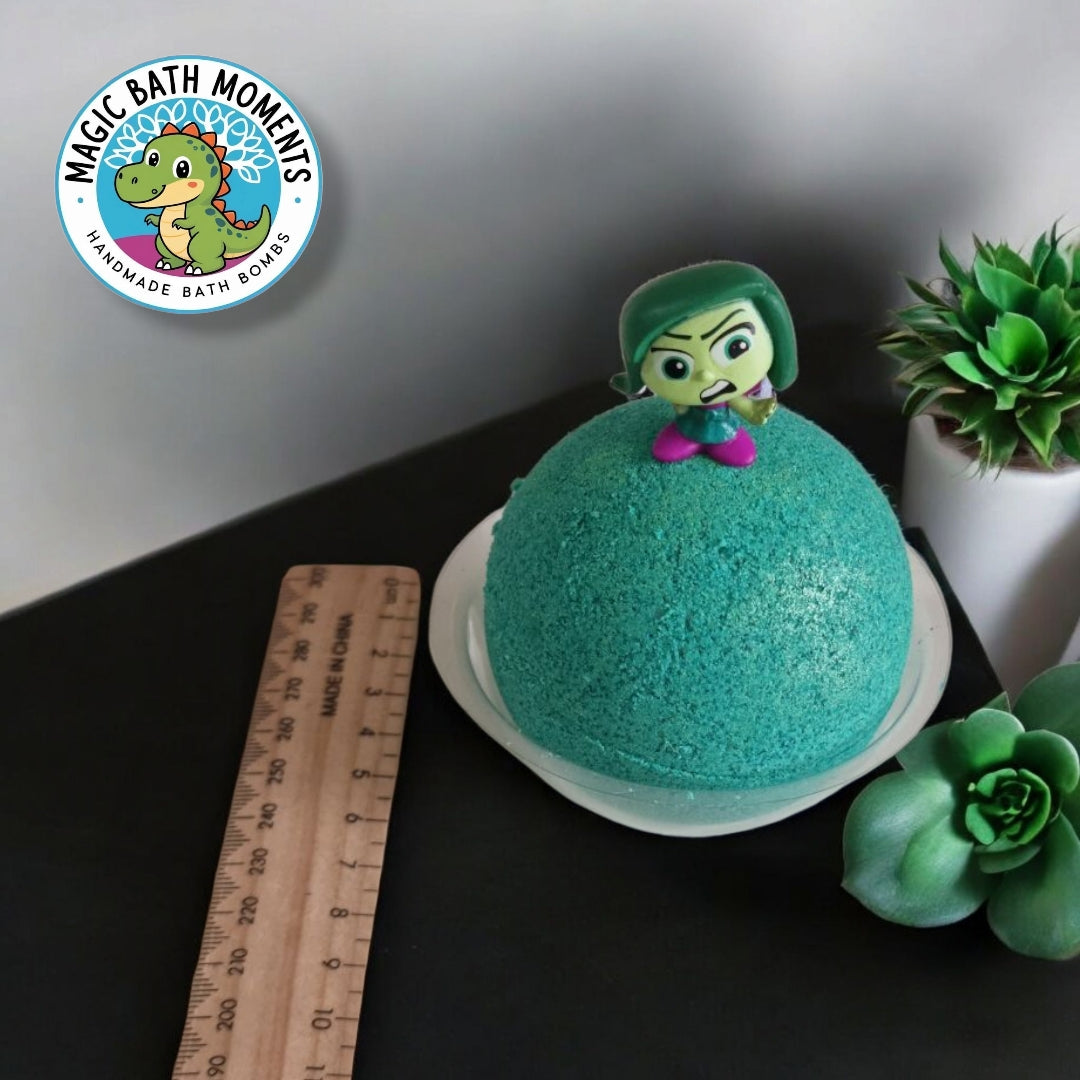 Green Disgust Bath Bomb – Emotional Learning & Bath Play with Surprise Toy