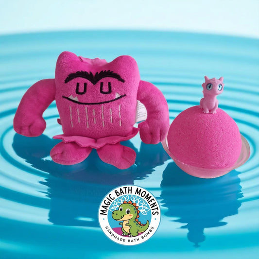 Love Color Monster Bath Bomb – Emotional Learning & Bath Play with Surprise Dragon Toy
