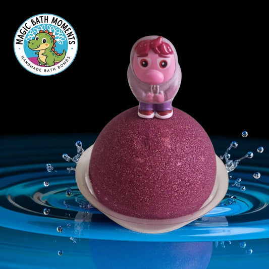 Burgundy Embarrassment Bath Bomb – Emotional Learning & Bath Play with Surprise Toy
