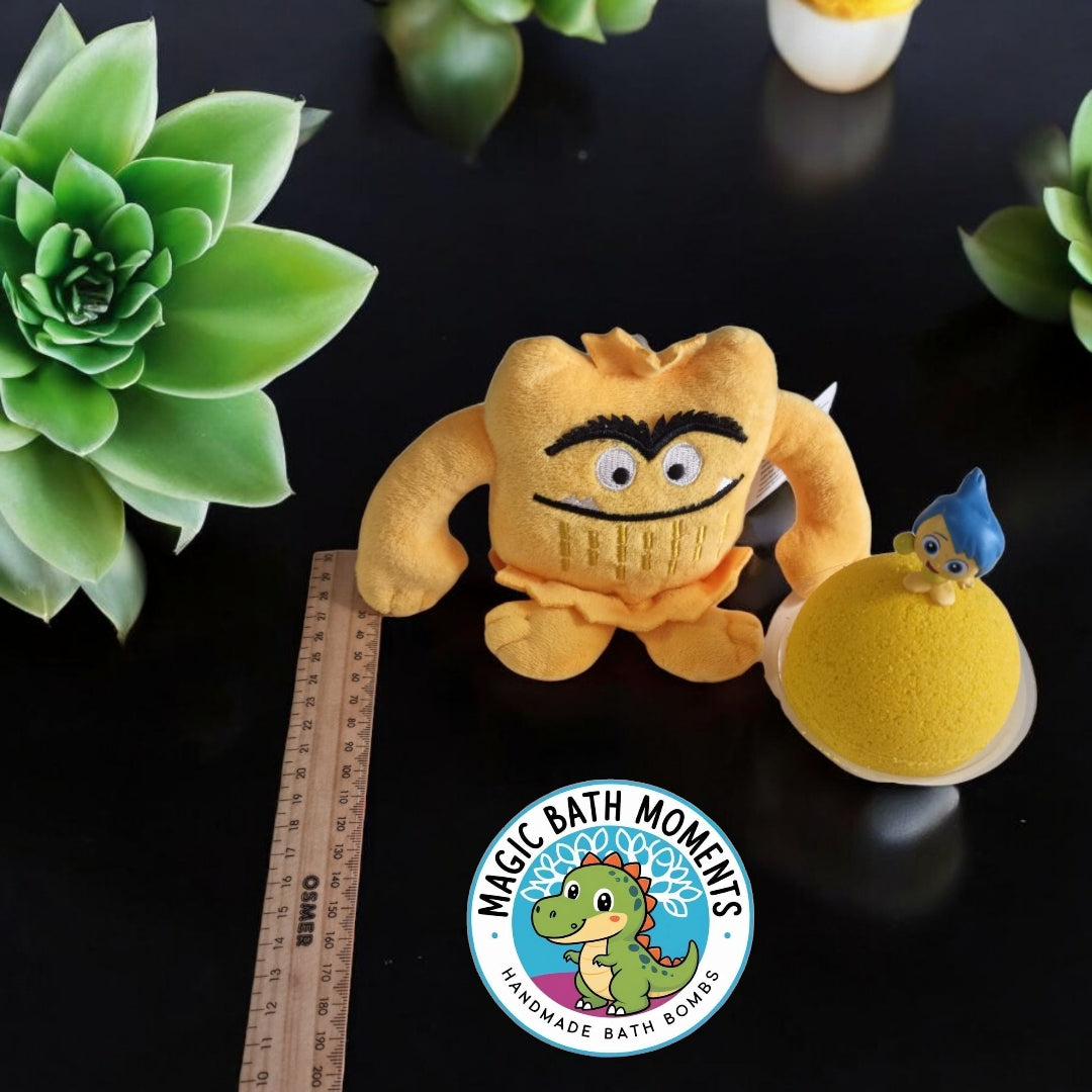 Yellow Joy Bath Bomb – Emotional Learning & Bath Play with Surprise Toy