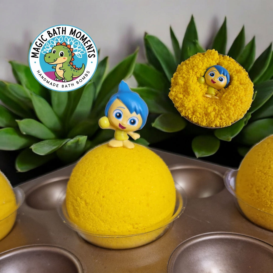 Yellow Joy Bath Bomb – Emotional Learning & Bath Play with Surprise Toy